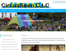 Tablet Screenshot of circusseen.org